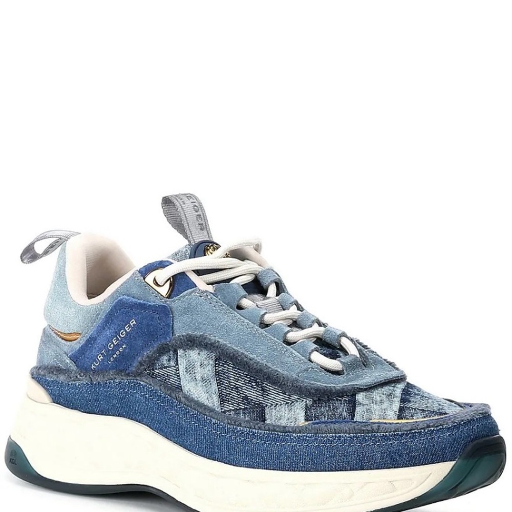Kurt Geiger London Kensington Denim Patch Sneakers